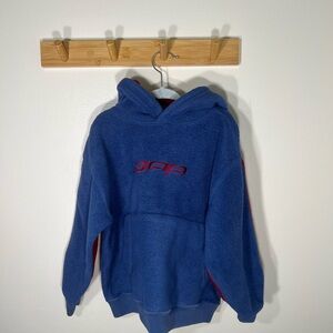 Vintage boys early 2000s GAP Red & Blue Fleece hoodie Jacket no flaws